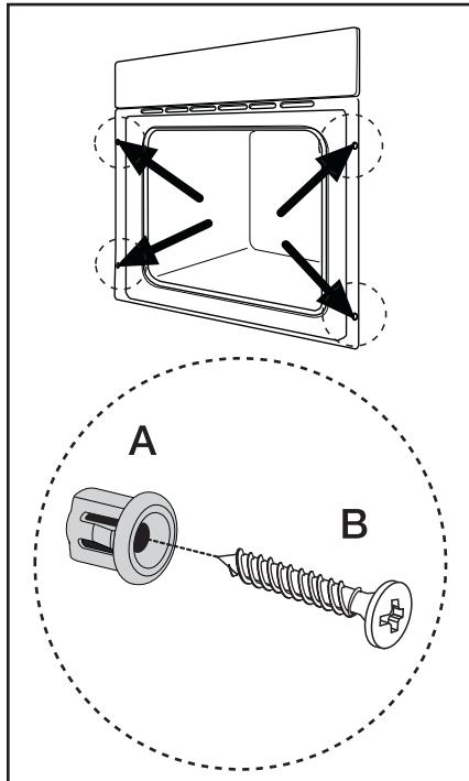 FAURE FYB451X - Fixation dans le meuble - 1