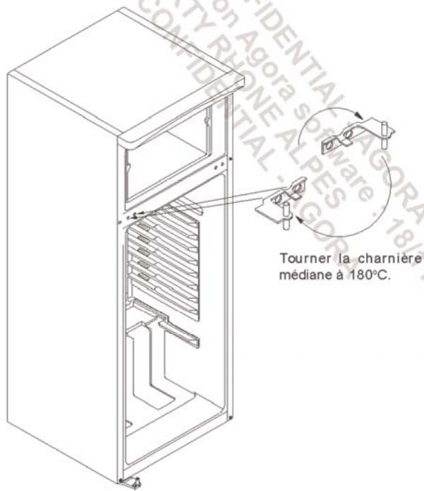 VESTFROST DDV2275SL - Inversion de la porte - 9