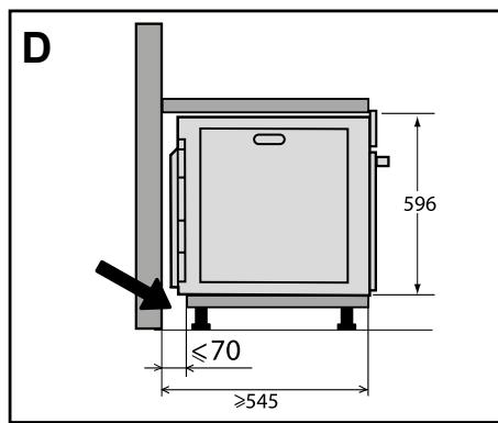 DE DIETRICH DOP8575W - CHOIX DE L'EMPLACEMENT ET ENCASTREMENT - 4