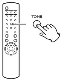 TEAC NP-H750 S - Avec la touche TONE, sélectionnez tour à tour BASS (graves), TREBLE (aigus), BALANCE. - 1