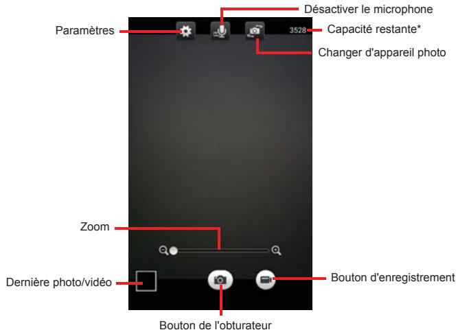 ACER B1-730HD - Icônes et indicateurs de l'appareil photo/du caméscope - 1
