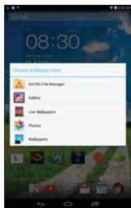 ACER B1-730HD - Changer le fond d'écran de l'écran d'accueil - 1