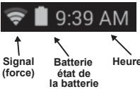ACER B1-730HD - Zone de statut et de notification - 1