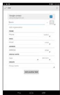 ACER B1-730HD - Ajouter un nouveau contact - 1