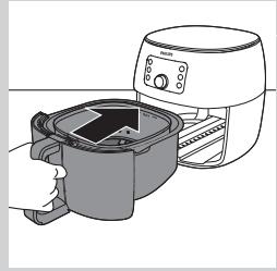 PHILIPS HD9867/90 - Placing the removable mesh bottom and fat reducer - 6