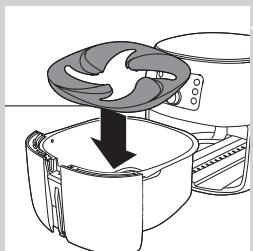 PHILIPS HD9867/90 - Placing the removable mesh bottom and fat reducer - 3