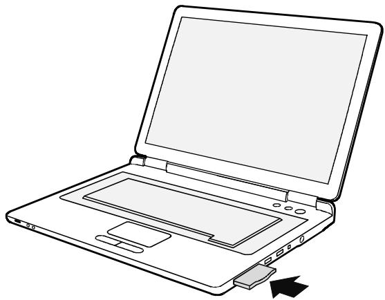 FUJITSU AMILO M Series - Retirer une carte ExpressCard - 2