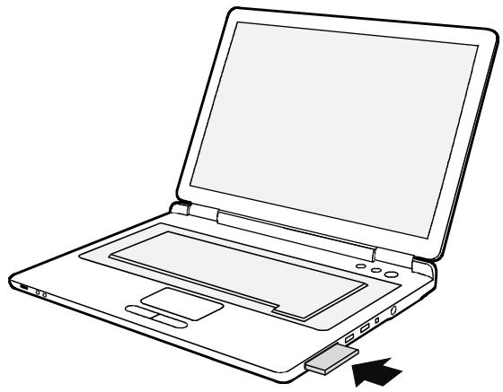 FUJITSU AMILO M Series - Insérer une carte ExpressCard - 3