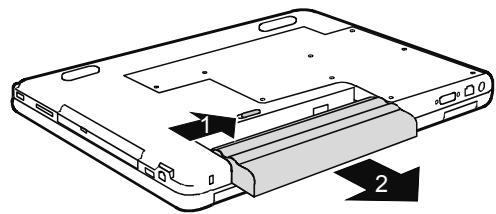 FUJITSU AMILO M Series - Démonter un accumulateur - 1