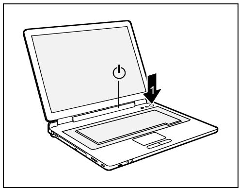 FUJITSU AMILO M Series - Mettre le notebook sous tension - 2