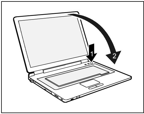 FUJITSU AMILO M Series - Mettre le notebook hors tension - 1