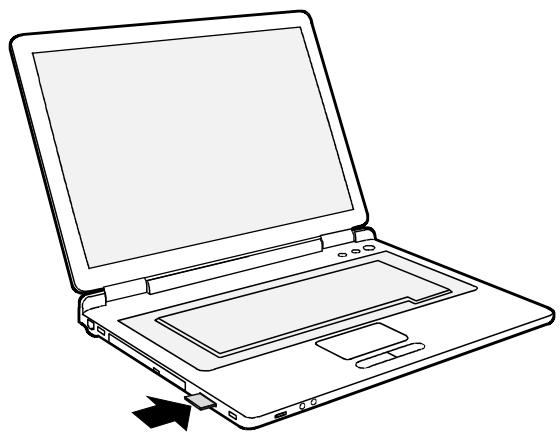 FUJITSU AMILO M Series - Insérer une carte Memory Card - 1