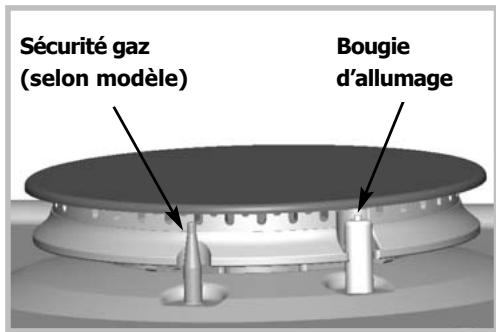 SAUTER STE 07 HF1 RETROVERT - Table avec sécurité gaz (selon modèle) - 1