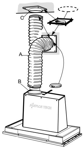 ARTHUR MARTIN AFG 643 WCO - Montage du kit d'évacuation (voir figure) - 3