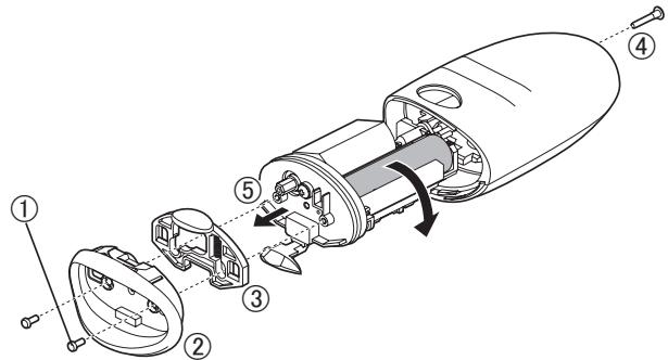 PANASONIC ED93 - Extraction de la pile rechargeable intégrée - 1