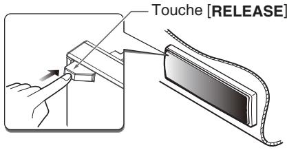 CLARION DXZ 388 RUSB - Retrait du clavier de commande amovible (DCP) - 1