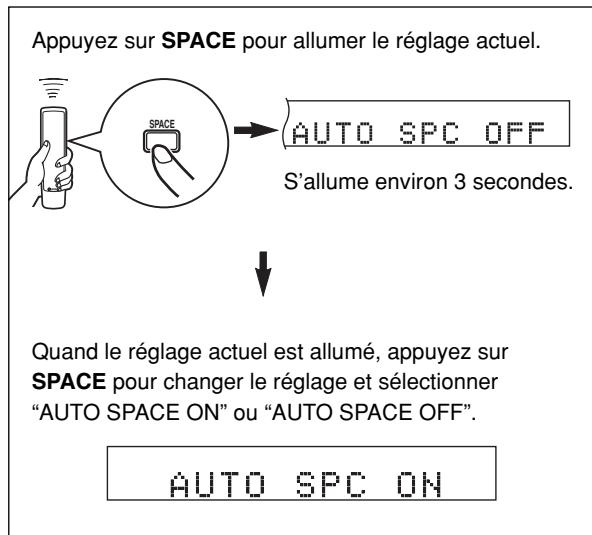 YAMAHA CDX-493 - Insertion d'espace - 1