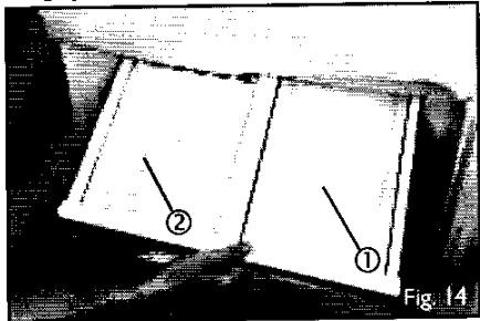 LADEN DC 190 - La partie supérieure du congélateur est subdivisée de la facon suivante (fig. 14): - 1