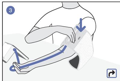 BRAUN ACTIVSCAN - Posture et positionnement corrects du brassard - 1