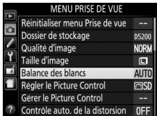 NIKON 05200 KIT 18-55VRIT + 55 - Le menu Prise de vue - 1