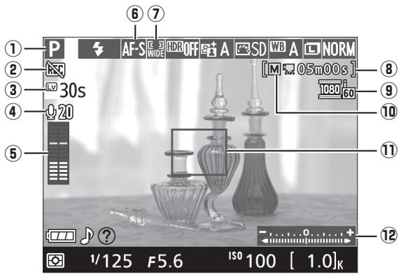 NIKON 05200 KIT 18-55VRIT + 55 - Affichage en mode de visée écran - 1