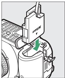NIKON 05200 KIT 18-55VRIT + 55 - Insérer le connecteur d'alimentation EP-5A. - 1