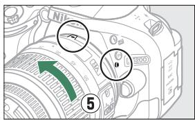 NIKON 05200 KIT 18-55VRIT + 55 - Fixer un objectif. - 5