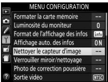 NIKON 05200 KIT 18-55VRIT + 55 - Sélectionner Nettoyer le capteur d'image dans le menu Configuration. - 2