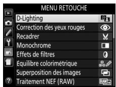 NIKON 05200 KIT 18-55VRIT + 55 - Menu Retouche : creation de copies retouchées - 6