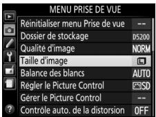 NIKON 05200 KIT 18-55VRIT + 55 - Le menu Prise de vue - 1