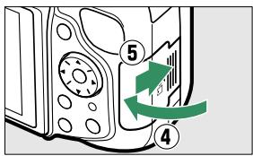 NIKON 05200 KIT 18-55VRIT + 55 - Insérer une carte mémoire (disponible séparément). - 3