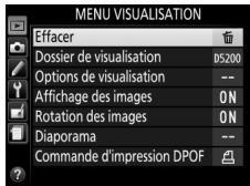 NIKON 05200 KIT 18-55VRIT + 55 - Placer le curseur dans le menu sélectionné. - 2