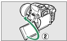 NIKON 05200 KIT 18-55VRIT + 55 - Ouvrir le moniteur. - 2