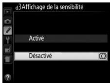 NIKON 05200 KIT 18-55VRIT + 55 - d3 : Affichage de la sensibilité - 1