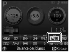 NIKON 05200 KIT 18-55VRIT + 55 - Afficher les options de balance des blancs. - 2