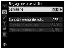 NIKON 05200 KIT 18-55VRIT + 55 - Réglage de la sensibilité - 1