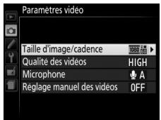 NIKON 05200 KIT 18-55VRIT + 55 - Choiser les options video. - 2