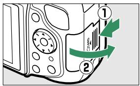 NIKON 05200 KIT 18-55VRIT + 55 - Insérer une carte mémoire (disponible séparément). - 1