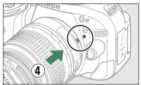 NIKON 05200 KIT 18-55VRIT + 55 - Fixer un objectif. - 4