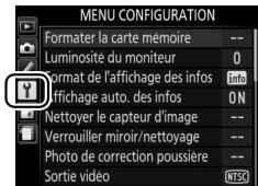 NIKON 05200 KIT 18-55VRIT + 55 - Mettre en surbrillance l'icone du menu actuel. - 2