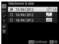 NIKON 05200 KIT 18-55VRIT + 55 - Sélectionner la date en surbrillance. - 2