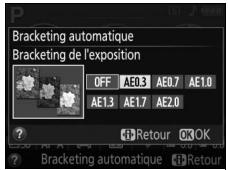 NIKON 05200 KIT 18-55VRIT + 55 - Sélectionner un incrément de bracketing. - 2