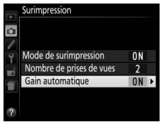 NIKON 05200 KIT 18-55VRIT + 55 - Choiser le niveau de gain. - 2