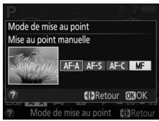 NIKON 05200 KIT 18-55VRIT + 55 - Selection de la mise au point manuelle sur l'appareil photo - 1