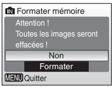 NIKON CoolpixLG - Formatage de la mémoire interne - 1