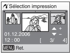 NIKON CoolpixLG - Sélectionnez les photos et le nombre de copies (jusqu'à 9) de chaque photo, puis appuyez sur . - 1
