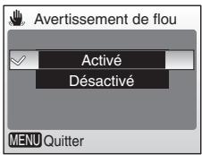 NIKON CoolpixLG - Avertissement de flou - 1