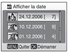 NIKON CoolpixLG - Appuyez sur les commandes ou pour selectionner la date d'enregistrement, puis appuyez sur © . - 2
