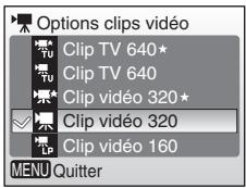 NIKON CoolpixLG - Appuyez sur ou pour selectionner le réglage souhaité, puis appuyez sur . - 1