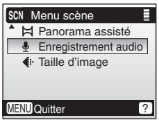NIKON CoolpixLG - Réalisation d'un enregistrement audio - 3